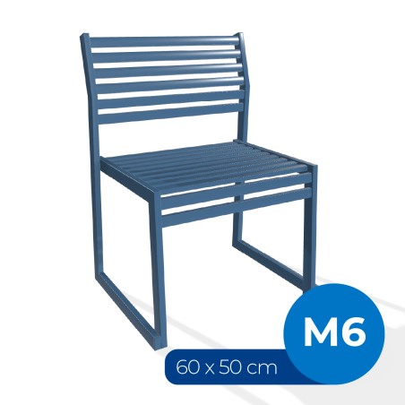 Panca con Schienale da Esterno Modello Radura Essenza - Dimensioni 60x50x45 cm - in Metallo...