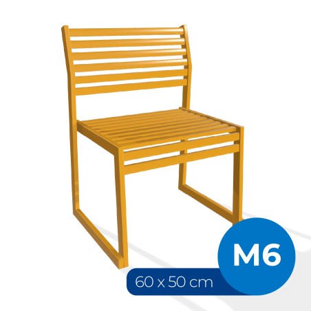 Panca con Schienale da Esterno Modello Radura Essenza - Dimensioni 60x50x45 cm - in Metallo...