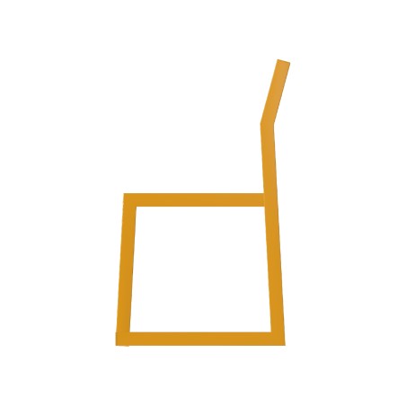 Panca con Schienale da Esterno Modello Radura Essenza - Dimensioni 60x50x45 cm - in Metallo...