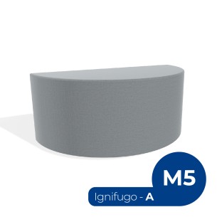 Forma Morbida Flora Componibile Semicerchio in Tessuto...