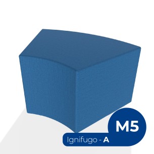 Pouf e Sacchi Flora Angolare in Tessuto Ignifugo A con...