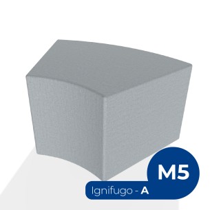 Pouf e Sacchi Flora Angolare in tessuto Ignifugo A con...