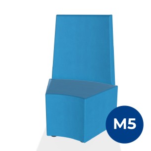 Pouf e Sacchi Flora Angolare con Schienale Alto e Piedini...