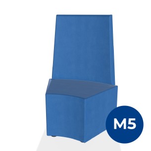 Pouf e Sacchi Flora Angolare con Schienale Alto e Piedini...