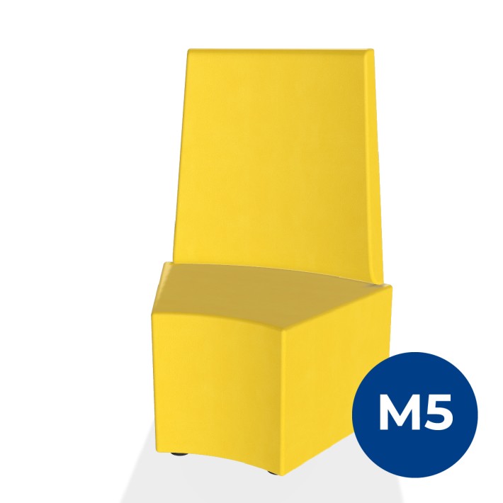 Pouf e Sacchi Flora Angolare con Schienale Alto...