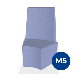 Pouf e Sacchi Flora Angolare con Schienale Alto e Piedini...