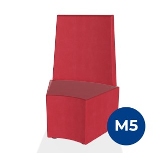 Pouf e Sacchi Flora Angolare con Schienale Alto e Piedini...