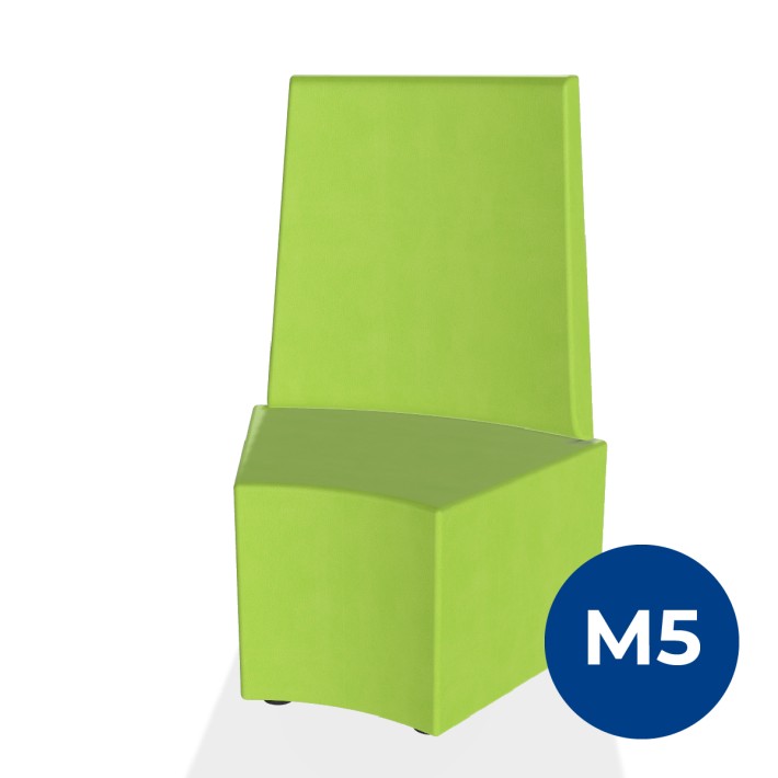 Pouf e Sacchi Flora Angolare con Schienale Alto...