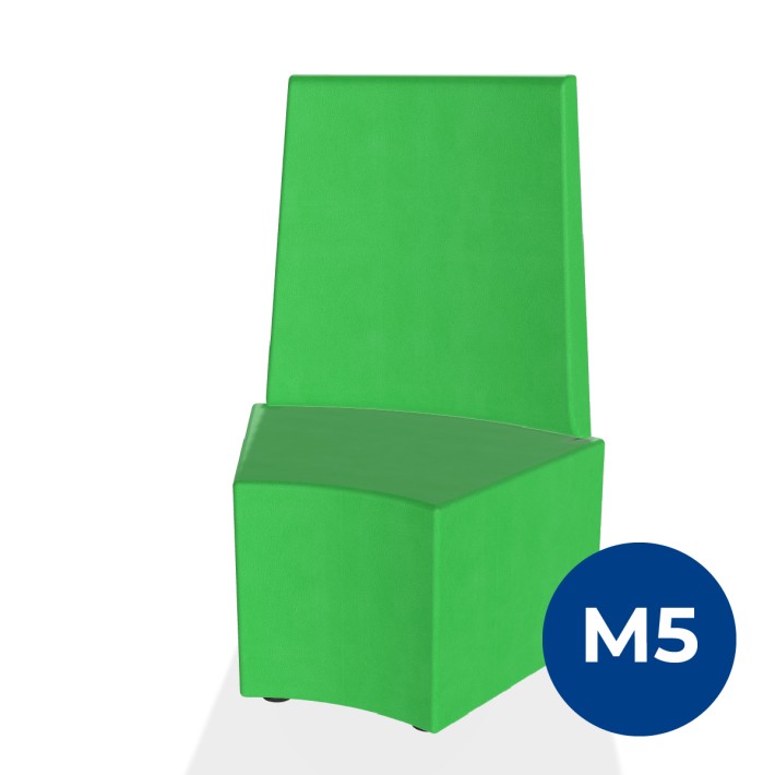 Pouf e Sacchi Flora Angolare con Schienale Alto...