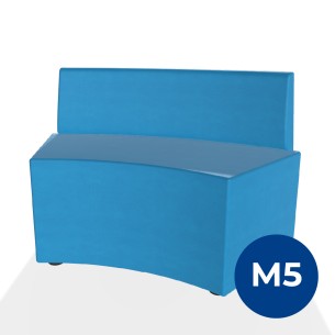 Pouf e Sacchi Flora Angolare con Schienale Basso e...