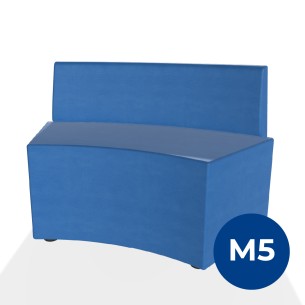 Pouf e Sacchi Flora Angolare con Schienale Basso e...