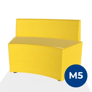 Pouf e Sacchi Flora Angolare con Schienale Basso e...