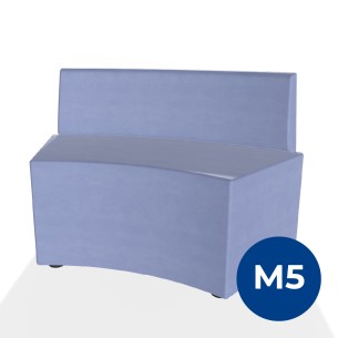 Pouf e Sacchi Flora Angolare con Schienale Basso e...