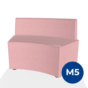 Pouf e Sacchi Flora Angolare con Schienale Basso e...