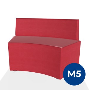 Pouf e Sacchi Flora Angolare con Schienale Basso e...