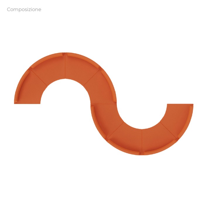 Composizioni Flora 8 Angolari con Schienale...