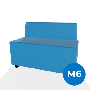 Forma Morbida Flora Rettangolo con Schienale Basso in...