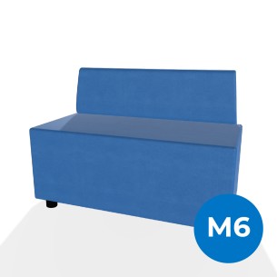 Forma Morbida Flora Rettangolo con Schienale Basso in...