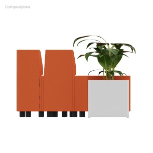 Composizione Flora - 6 Pouf Angolari/Rettangolo Stretti... 2