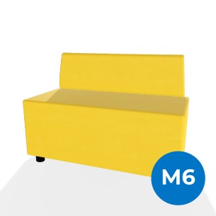 Forma Morbida Flora Rettangolo con Schienale Basso in...