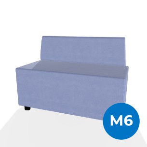 Forma Morbida Flora Rettangolo con Schienale Basso in...