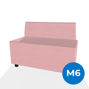 Forma Morbida Flora Rettangolo con Schienale Basso in...