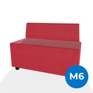 Forma Morbida Flora Rettangolo con Schienale Basso in...