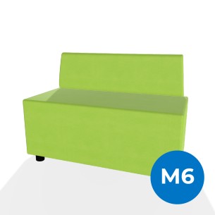 Forma Morbida Flora Rettangolo con Schienale Basso in...