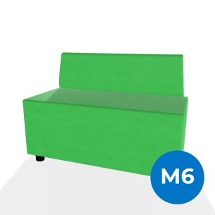 Forma Morbida Flora Rettangolo con Schienale Basso in...