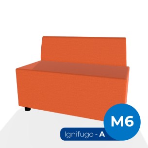 Forma Morbida Flora Rettangolo con Schienale Basso in...