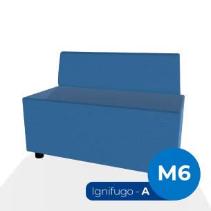 Forma Morbida Flora Rettangolo con Schienale Basso in...