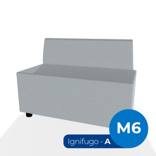 Forma Morbida Flora Rettangolo con Schienale Basso in...