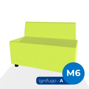 Forma Morbida Flora Rettangolo con Schienale Basso in...