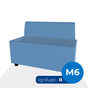 Forma Morbida Flora Rettangolo con Schienale Basso in...