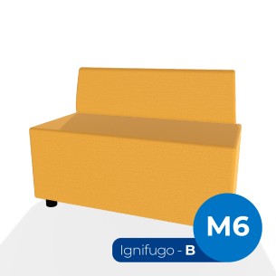 Forma Morbida Flora Rettangolo con Schienale Basso in...