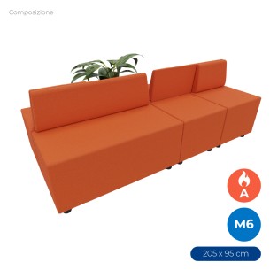 Composizione Flora - 5 Forme Morbide (rettangolo...