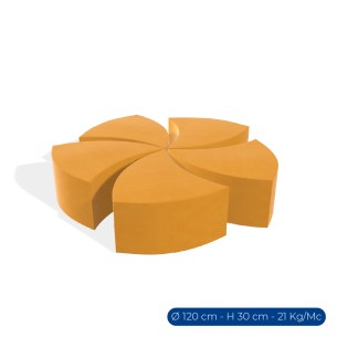 Forma Morbida Flora Seduta Girandola in Similpelle...