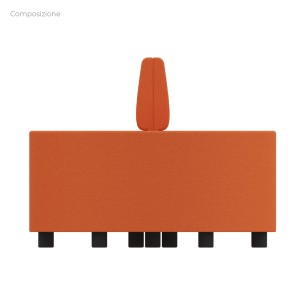 Composizione Flora - 2 Pouf Rettangolo Largo - 2 Pouf... 2