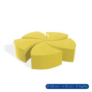 Forma Morbida Flora Seduta Girandola in Similpelle...