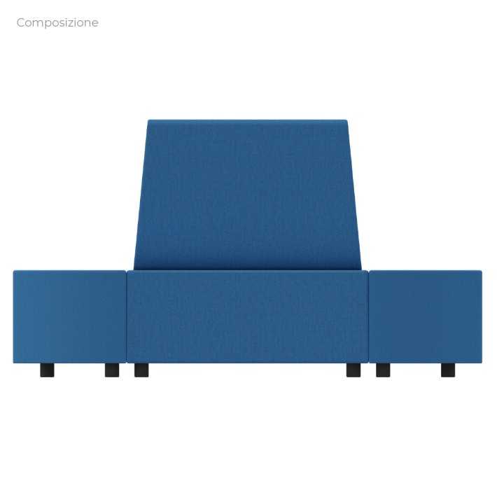 Composizione Flora - 2 Pouf Rettangolo Largo -...