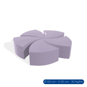 Forma Morbida Flora Seduta Girandola in Similpelle...