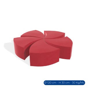 Forma Morbida Flora Seduta Girandola in Similpelle...