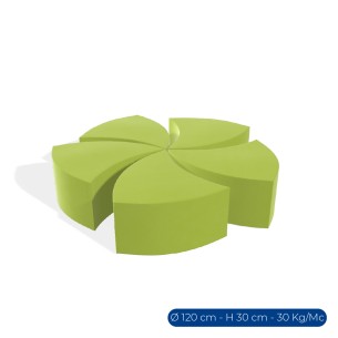 Forma Morbida Flora Seduta Girandola in Similpelle...