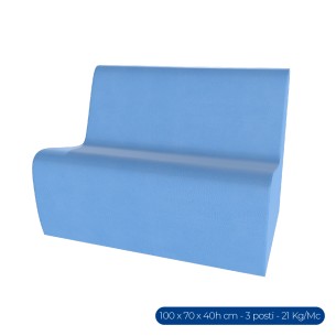 Forma Morbida Flora Seduta Divano 3 Posti in Similpelle...