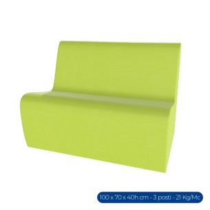 Forma Morbida Flora Seduta Divano 3 Posti in Similpelle...