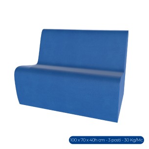 Forma Morbida Flora Seduta Divano 3 Posti in Similpelle...