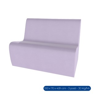 Forma Morbida Flora Seduta Divano 3 Posti in Similpelle...