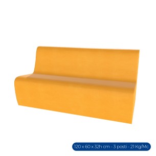 Forma Morbida Flora Seduta Divano 3 Posti in Similpelle...