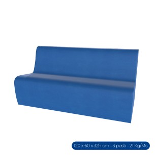 Forma Morbida Flora Seduta Divano 3 Posti in Similpelle...