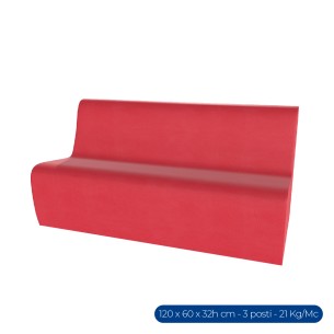 Forma Morbida Flora Seduta Divano 3 Posti in Similpelle...